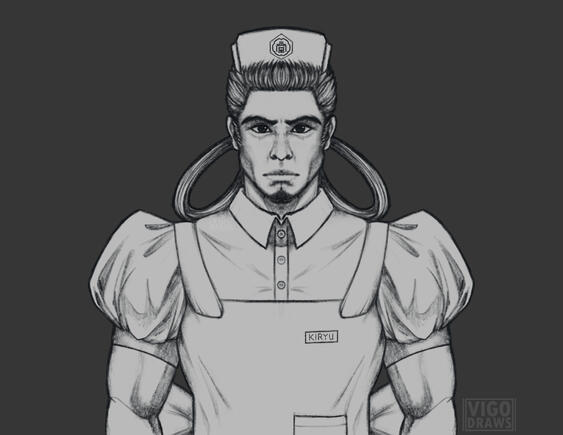 Nurse Kiryu [B&amp;W]